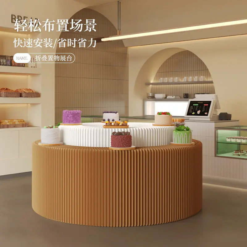Display rack long strip booth window product folding display rack entity