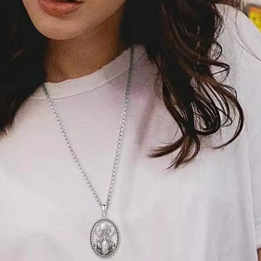 قلادة ساحرة هيكات من الفولاذ المقاوم للصدأ، سلسلة صندوق قلادة آلهة ساحرة مارس، مباراة يومية