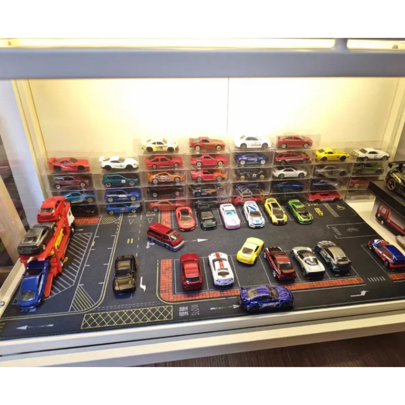Image of 1:64 Maßstab 40x70cm Auto-Szenenmatte, Straßenszene Tokio, Zubehör für Parkplätze, Ausstellungsmatte für Modellautos, Mauspad-Display