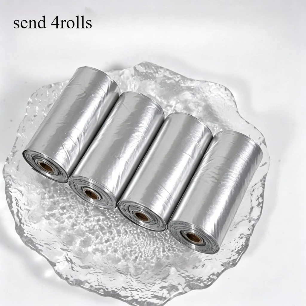 60-pack of 4 rolls of gray scented dog poop bags, extra thick, durable and leak-proof pet waste bags.