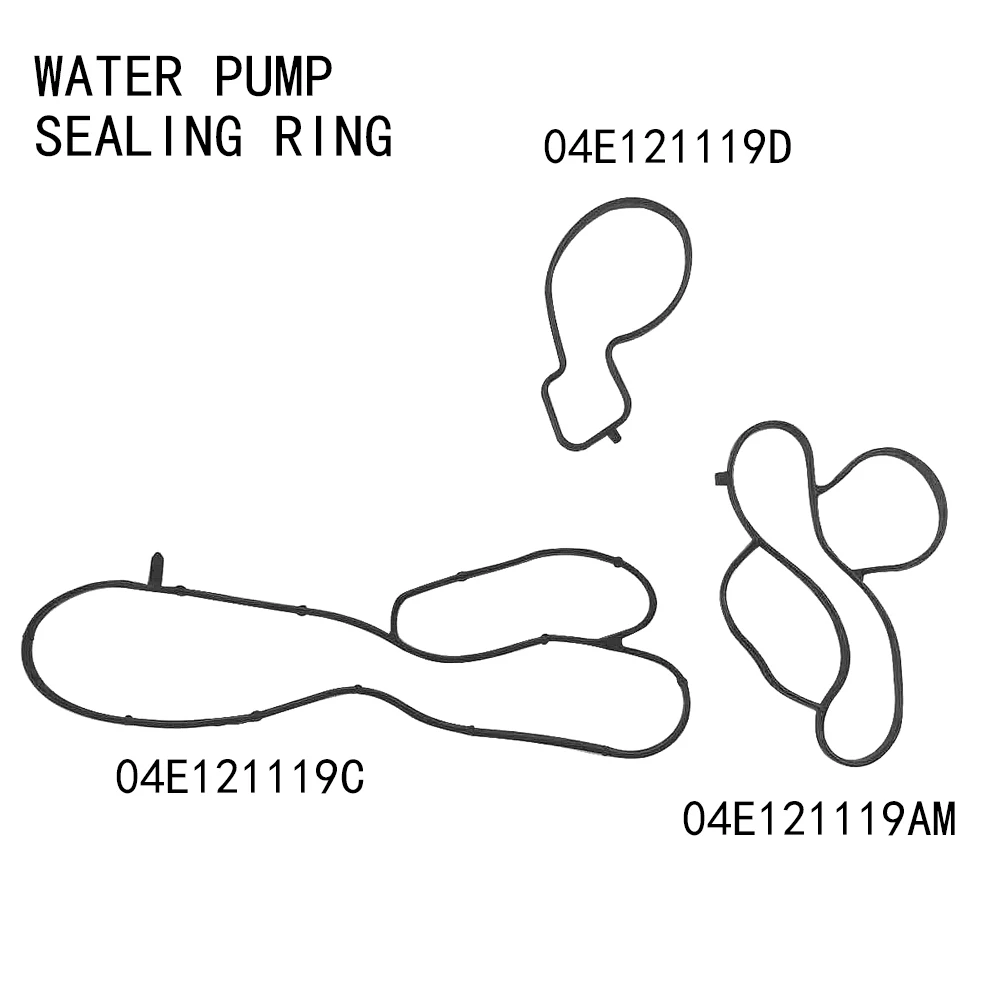 

3Pcs Water pump seal ring For VW Caddy Golf beetle Jetta Polo Audi A1 A3 S3 Q2 Q3 Skoda Kodiaq 04E121119C 04E121119D 04E121119AM
