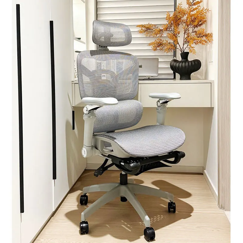 Modern Comfortable Black Vinyl High Back Home Office Chair With Leg Support Boss Executive Director Office Chair