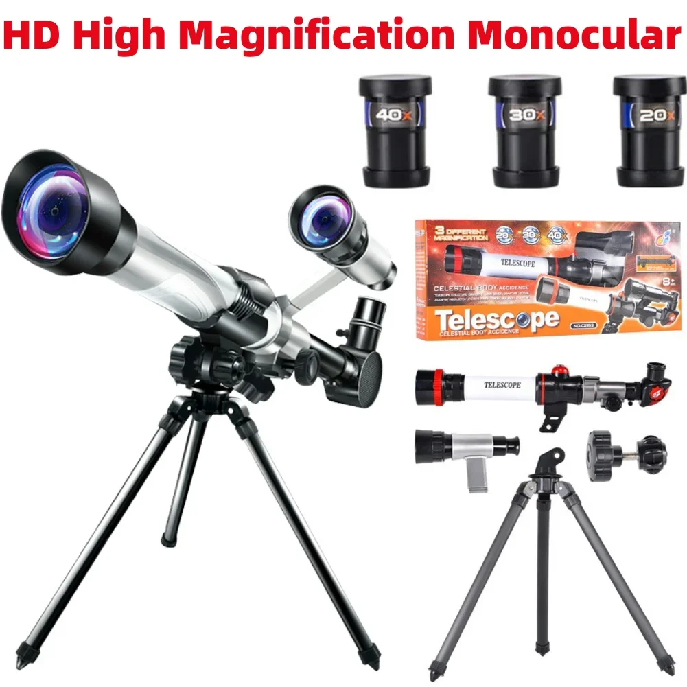 HD High Magnification Professional Astronomical Telescope Planet Observation Gifts for Children Stargazing Equipment