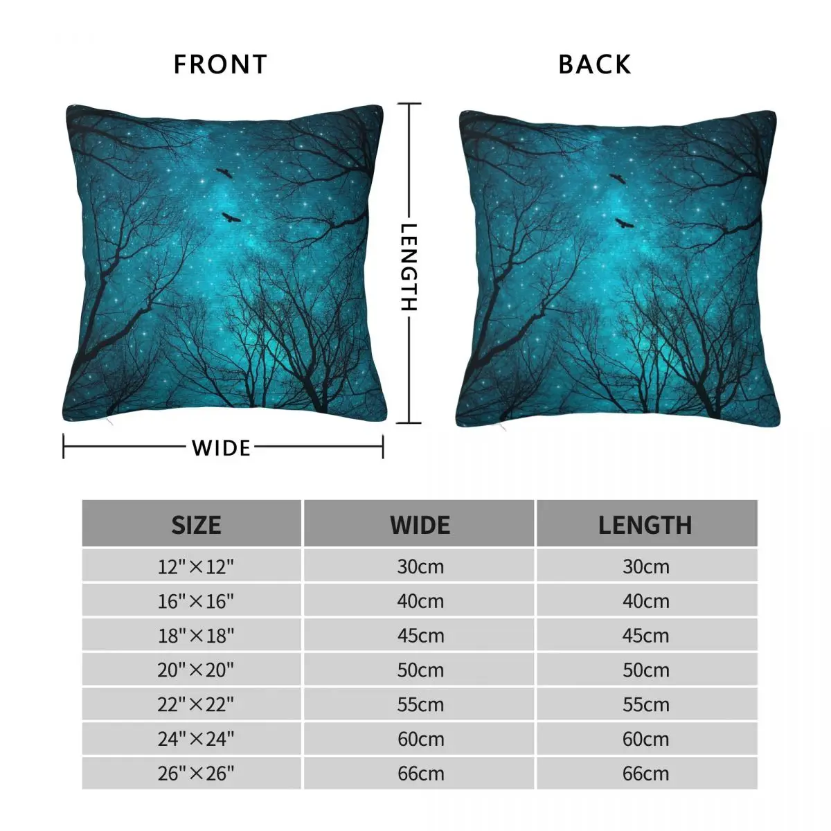 Stars Can't Shine Without Darkness Pillowcase Polyester Linen Velvet Pattern Zip Decor Pillow Case Sofa Cushion Case