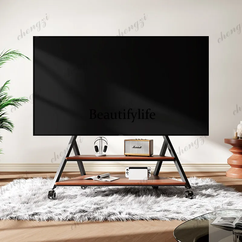 Removable TV stand Italian minimalist TV cabinet large screen floor cart 60-120 inches