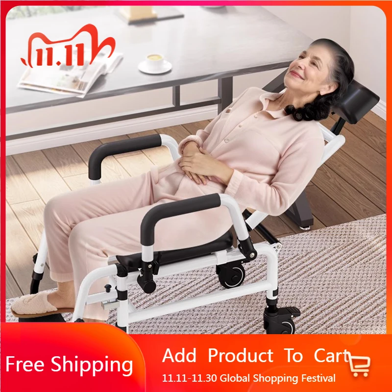 

Wheels Elderly Bathroom Chair Medical Toilet Portable Shower Designer Stool Disabled Storage Taburete Plegable Home Furniture