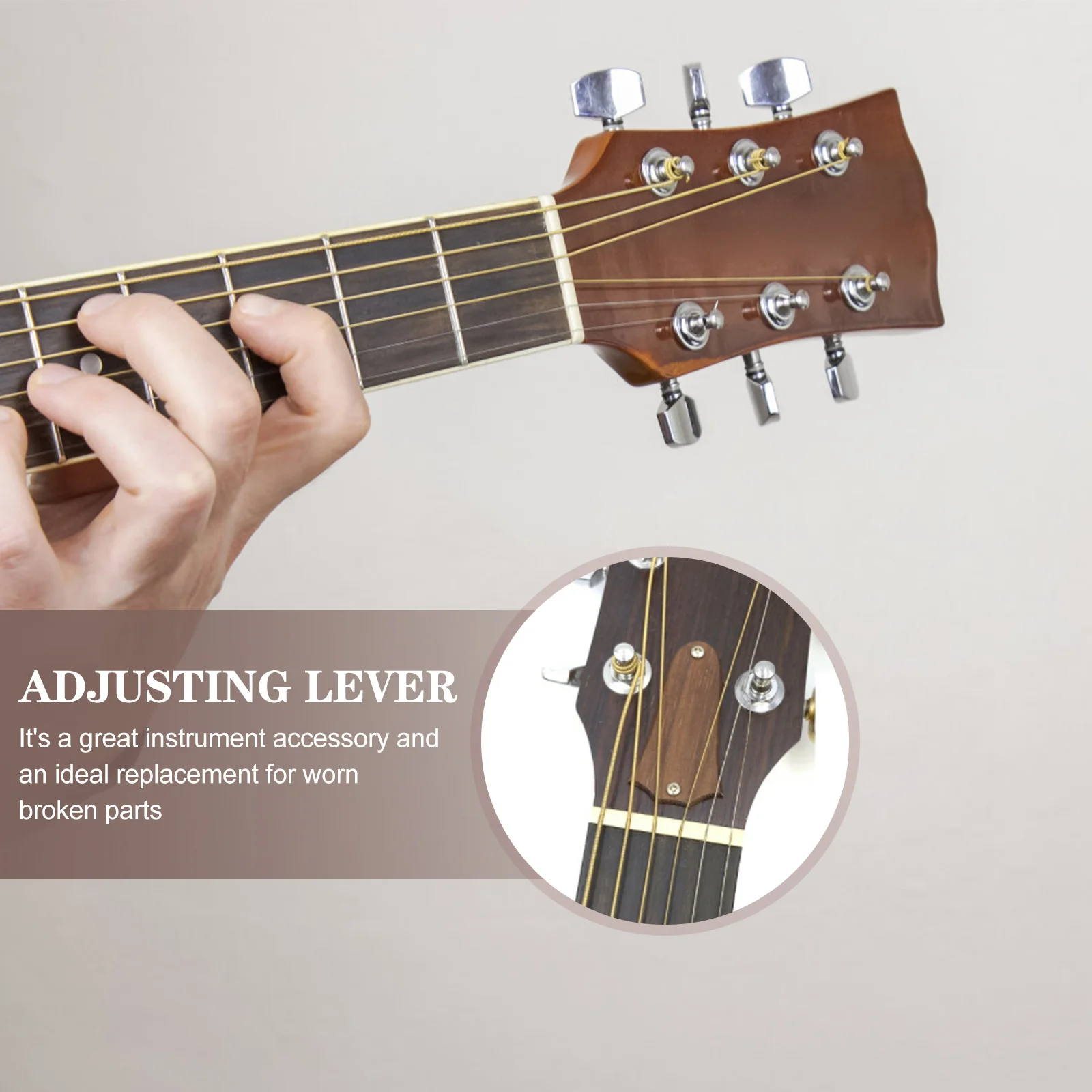 

2Pcs 3-Hole Wood Guitar Truss Rod Covers Durable Replacement Parts for Electric Guitar Accessories Truss Rod Covers