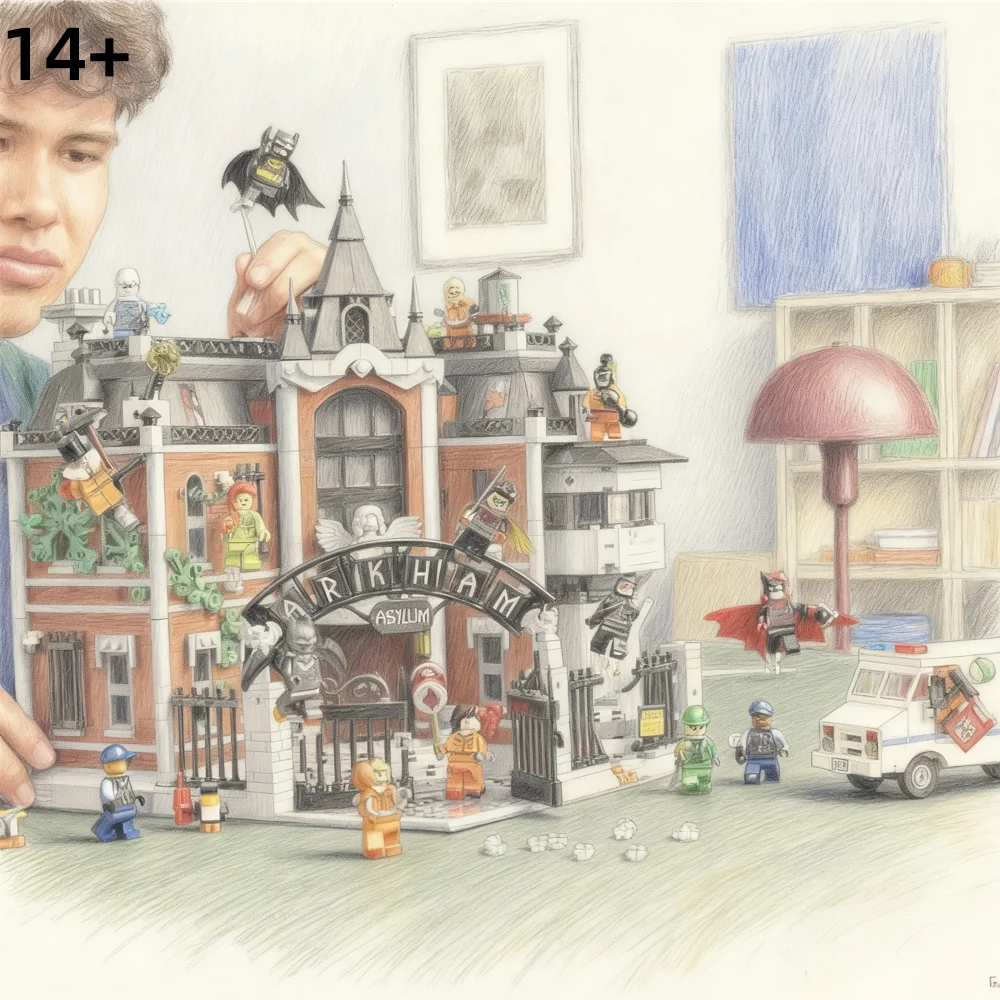 مجموعة ألعاب Arkham Asylum من سلسلة Hero الجديدة لعام 2026، الهالوين، هدية عيد الميلاد، هدية عيد الميلاد #5