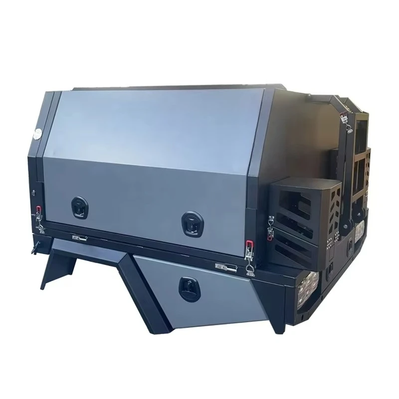 Ute Canopy and Tray for Camping Aluminium Tool Box and Roof Rack Tub Canopy with Water tank
