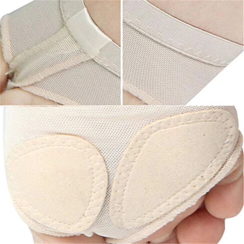 Girls Women Heel Protector Professional Ballet Dance Socks Half Shoes Soft Sole Paw Dance Feet Toe Pad Well Foot Care Tools