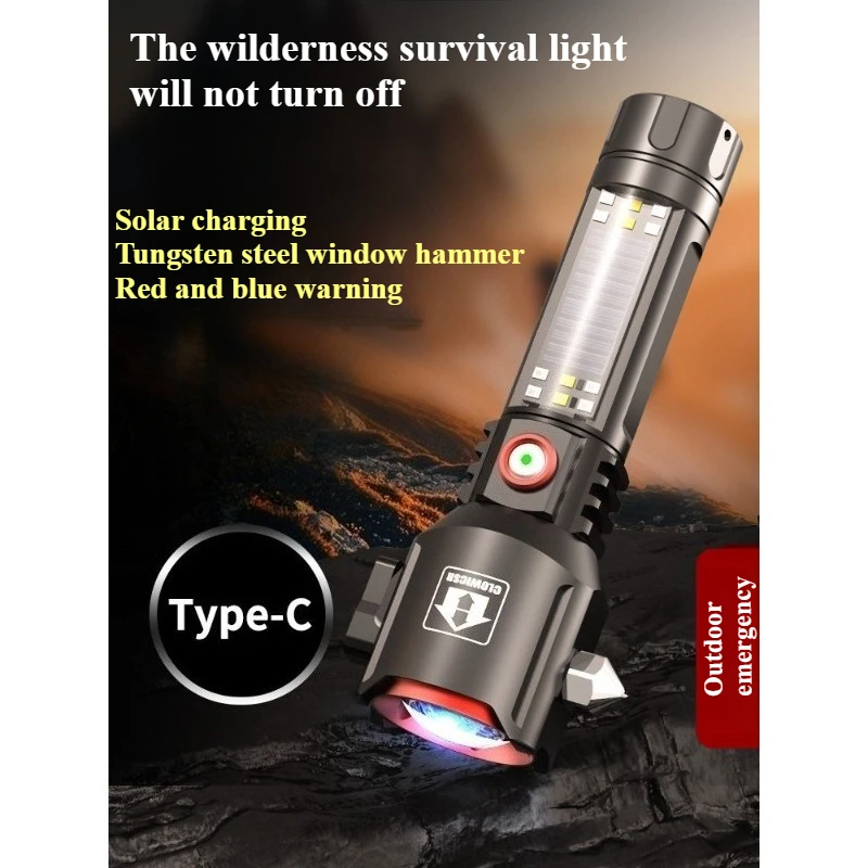 

Powerful LED Flashlight Waterproof Torch Zoomable Flashlight Camping Flashlight USB Rechargeable Flashlights