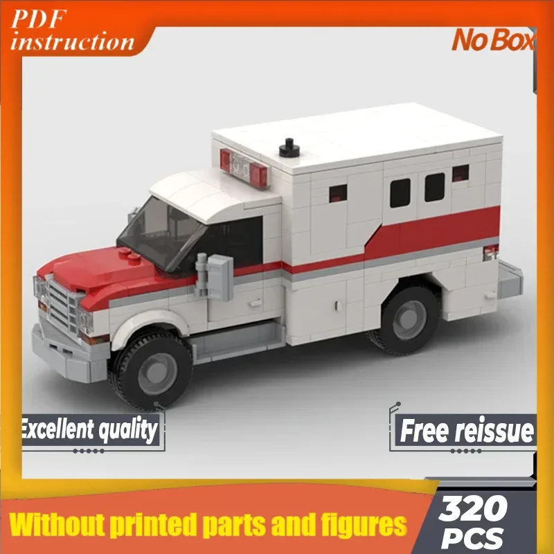 

City Vehicle Model Moc Building Bricks Classic Ambulance Car Technology Modular Blocks Gifts Toys DIY Sets AssemblyChristmas