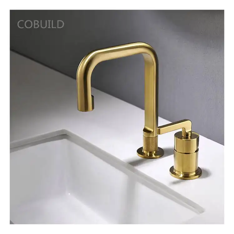 

Widespread 4 Inch Bathroom Faucet 360 Degree Swivel Spout UPC Lavatory Sink Faucet