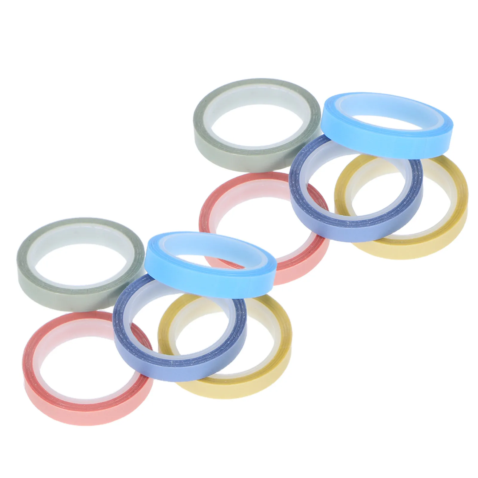 10 Rolls Writable Transparent Tape Strong Adhesion Easy Removal Ideal for Book Annotation Presentation Highlighting Index Tabs
