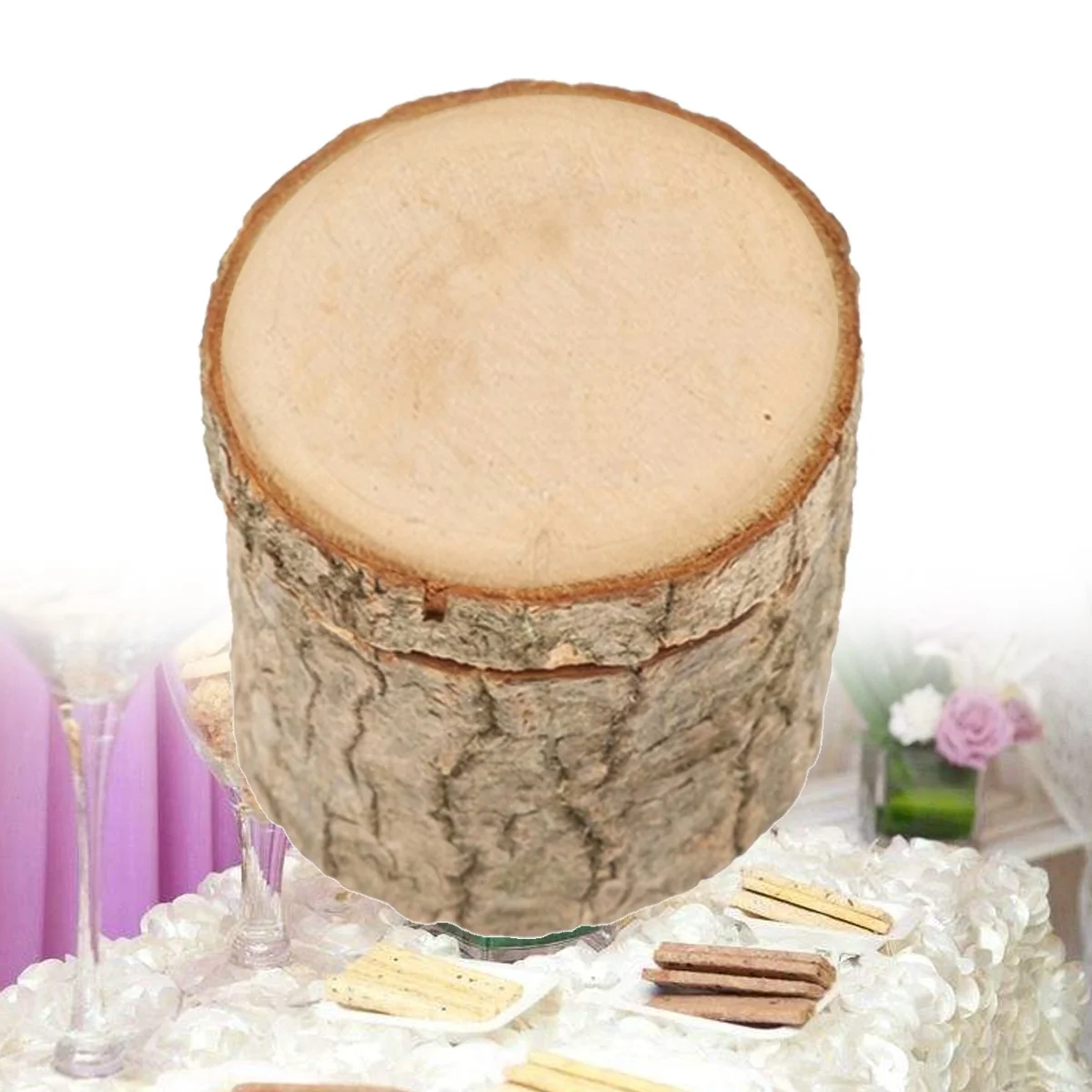 

Деревянная шкатулка для обручальных колец в деревенском стиле из натурального дерева, винтажное потертое шикарное обручальное кольцо, держатель для ювелирных изделий на память