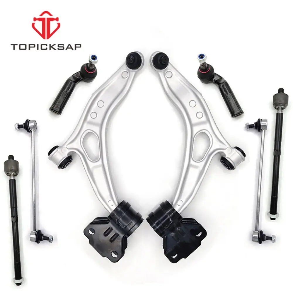 TOPICKSAP Front Lower Control Arm Ball Joints Sway Bar Links Tie Rods Kits for Ford Focus C-Max 2012 2013 2014 2015 - 2018