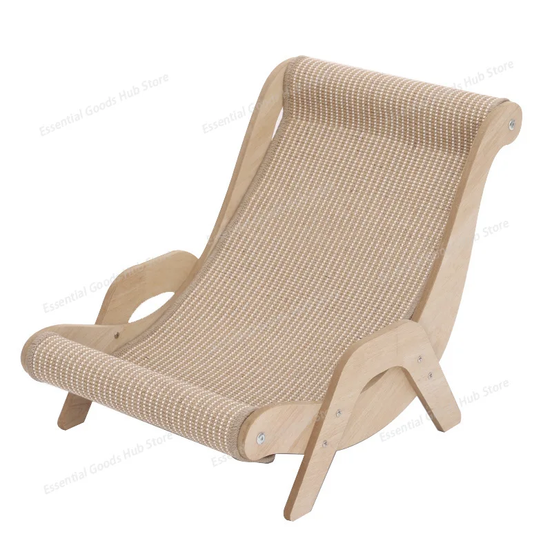 Cat Lounge Scratching Post with Sisal Rope, Durable & Low-dust Cat Scratcher Bed, Cat Sofa Lounge for Claw Care