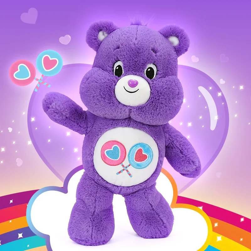 33cm Rainbow Bear Standing Posture Plush Doll 6styles Care Bears Stuffed Toys Ornaments Soft Embroidery Pillow Original Gifts