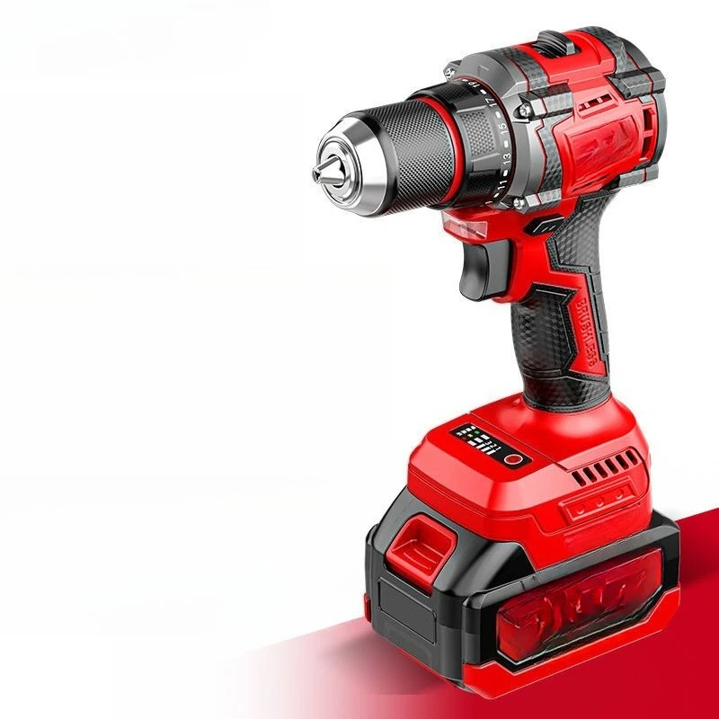 

Brushless hand drill impact high power charging lithium battery drill multi-function tapping waist hanging electric screwdriver