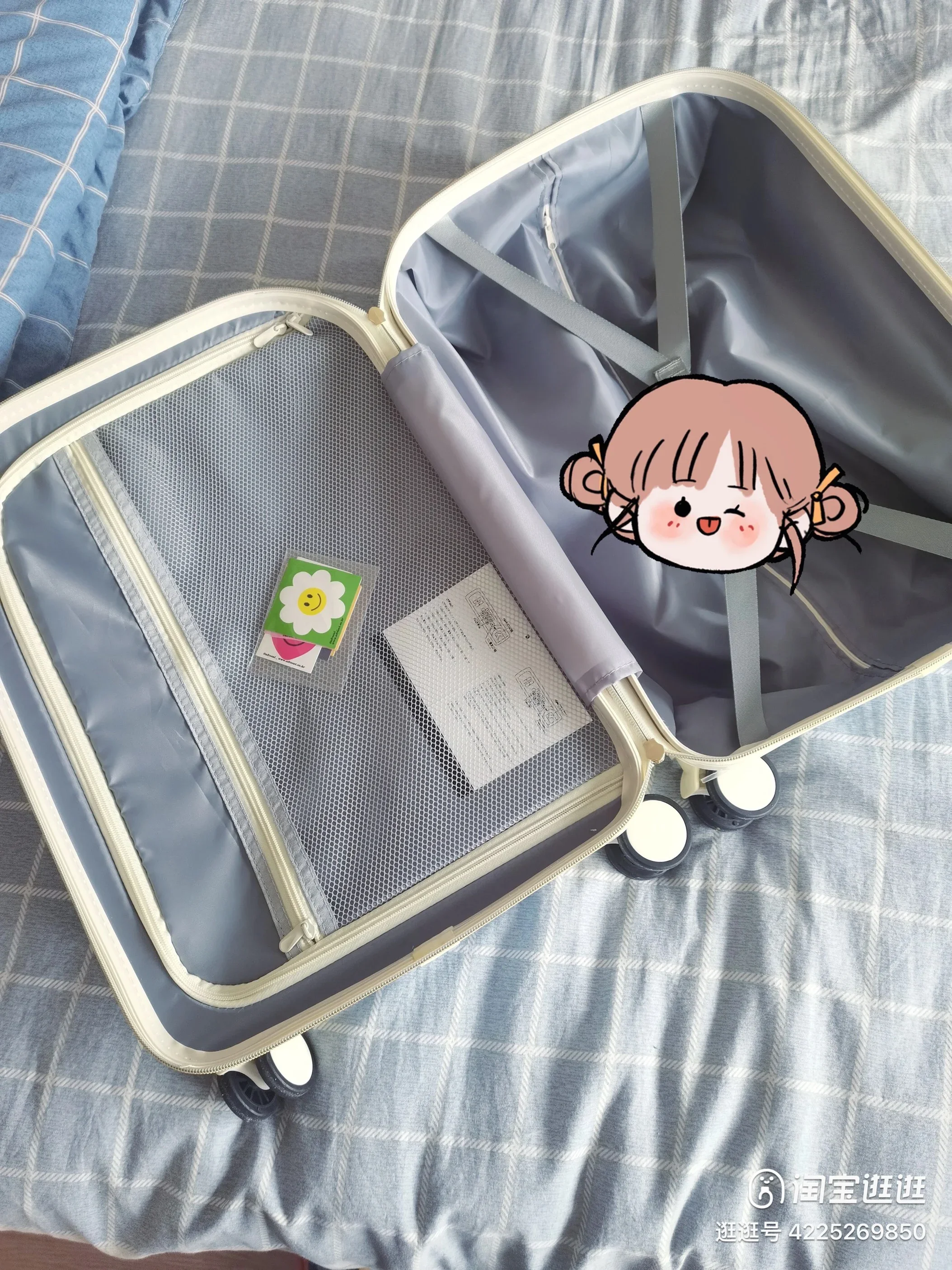 Textured fairy silent suitcase universal wheel trolley case dopamine full of vitality high value boarding suitcase