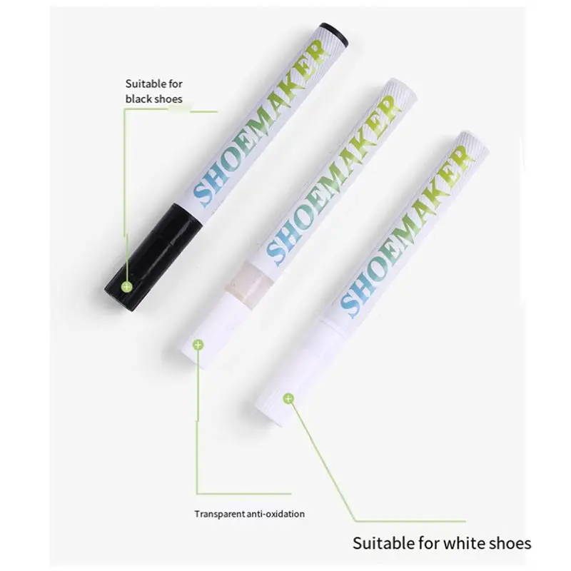 VOFUN-1Set Of Shoe Repair Pen Anti-Oxidation Pen Set Kit Repair Complementary Color White Go Yellow Shoe Whitening Cleaning