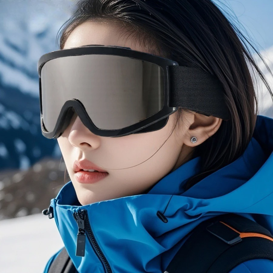 نظارات التزلج الشتوية وتسلق الجبال، نظارات واقية للرياضات الخارجية، مقاومة للرياح، ومقاومة للرمل، ونظارات تزلج واقية من الأشعة فوق البنفسجية