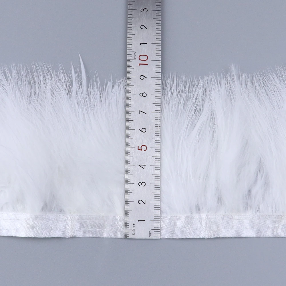 Wholesale Soft Turkey Marabou Feather Trims 8-10cm for Sewing Clothes Fringe Feathers Ribbons Wedding Party Carnival Dress Decor