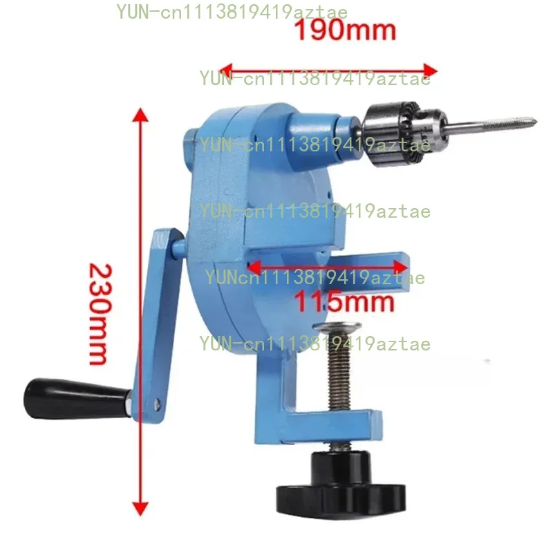 Manual Drilling Tapping Machine Portable High Precision Crank Tapper Small Size Hand Tools With 0.6MM-6MM Metal Tap Chuck