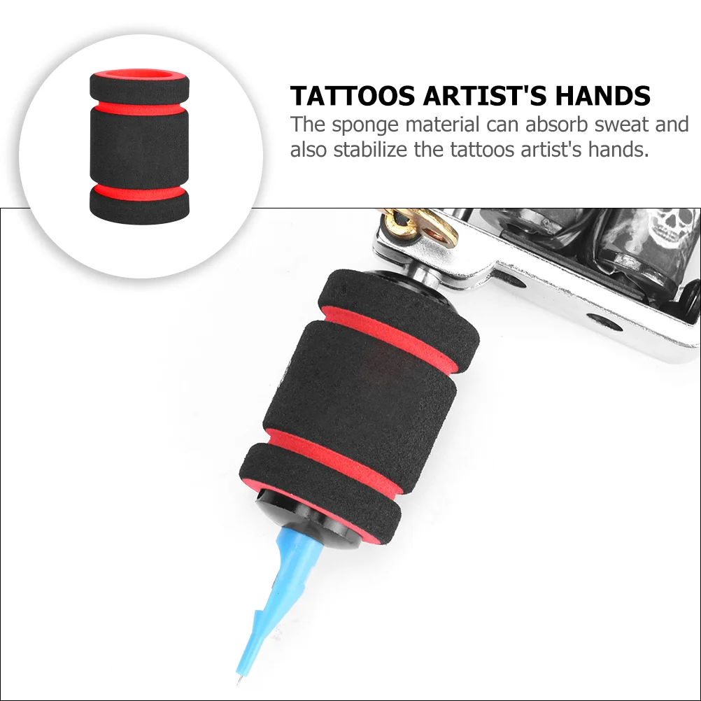 

10 шт., чехол для ручки для татуировки, аксессуары для машин, губчатая ручка, эластичная защитная противоскользящая долговечная ручка премиум-качества