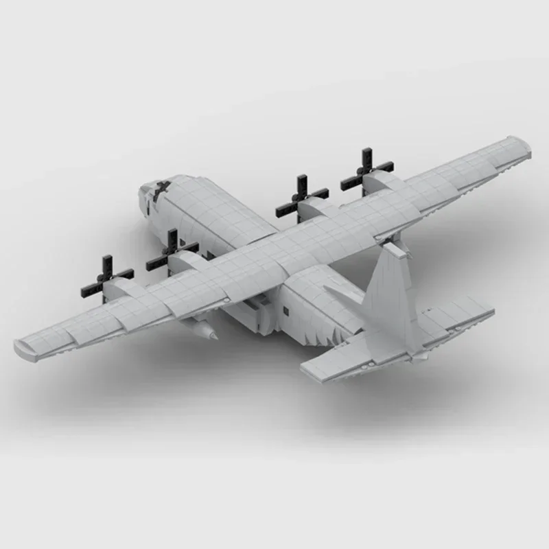 Moc-Briques de Construction Militaire C-130 Hercules Transport Avion Technologie décennie s Modulaires Cadeaux Jouets pour Enfants DIY Assemblage