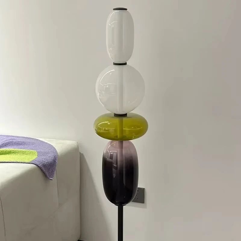 Postmodern Floor Lamp Colored Glass Design Living Room Sofa Standing Lights LED Bedside Lamp Minimalist Room Decoration Lighting - view 5