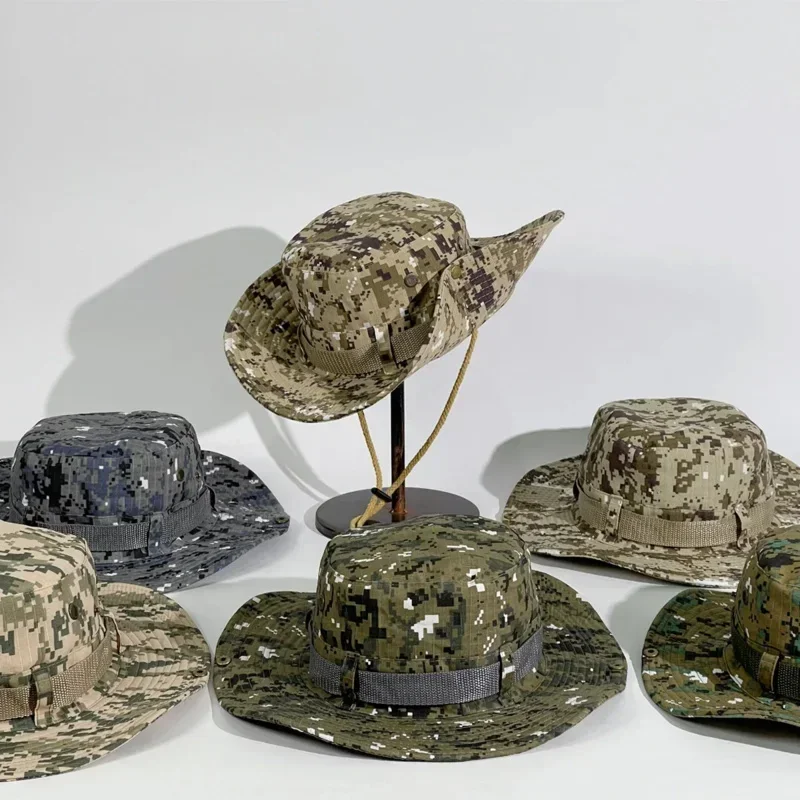 

Boonie Hat Large Brim Outdoor Tactical Cap Summer Fishing Hiking Travel Sun Hats