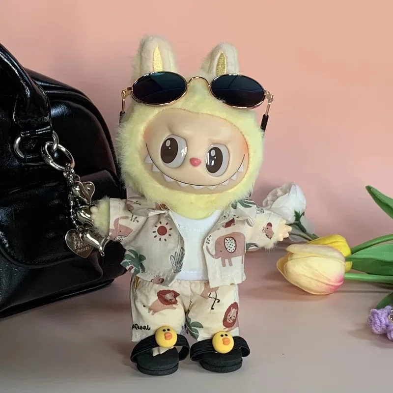 ملابس لملابس دمى Labubu - ملابس على طراز منتجع الشاطئ، سلسلة Idol V1 V2، إكسسوارات ملابس الدمى