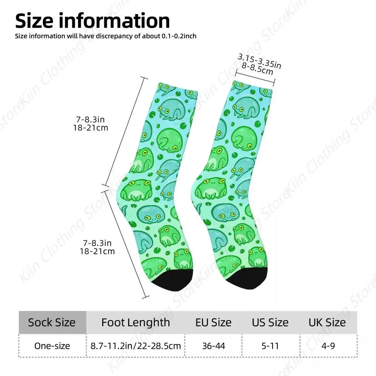 Freundliche Frösche-Socken, Harajuku, superweiche Strümpfe, ganzjährig lange Socken, Zubehör für Weihnachtsgeschenke für Männer und Frauen