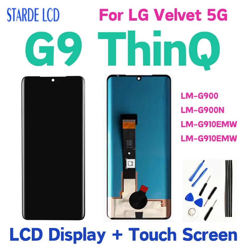 

For LG G9 ThinQ LCD Display Touch Screen Digitizer Assembly For Velvet 5G UW G900V G900 G900TM G900EM LM-G900N G910EMW LCD