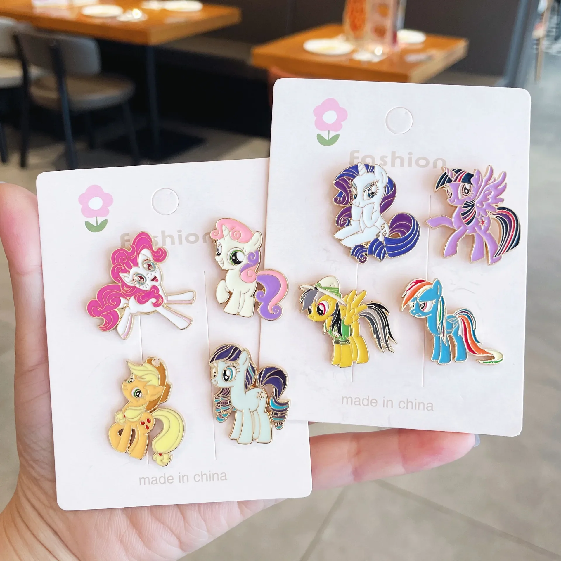 Cute Cartoon Horse Enamel Pins Anime-Pony Lapel Badge Brooch Jewelry Children Gifts Brooches for Women Girls Lapel Pins Gift