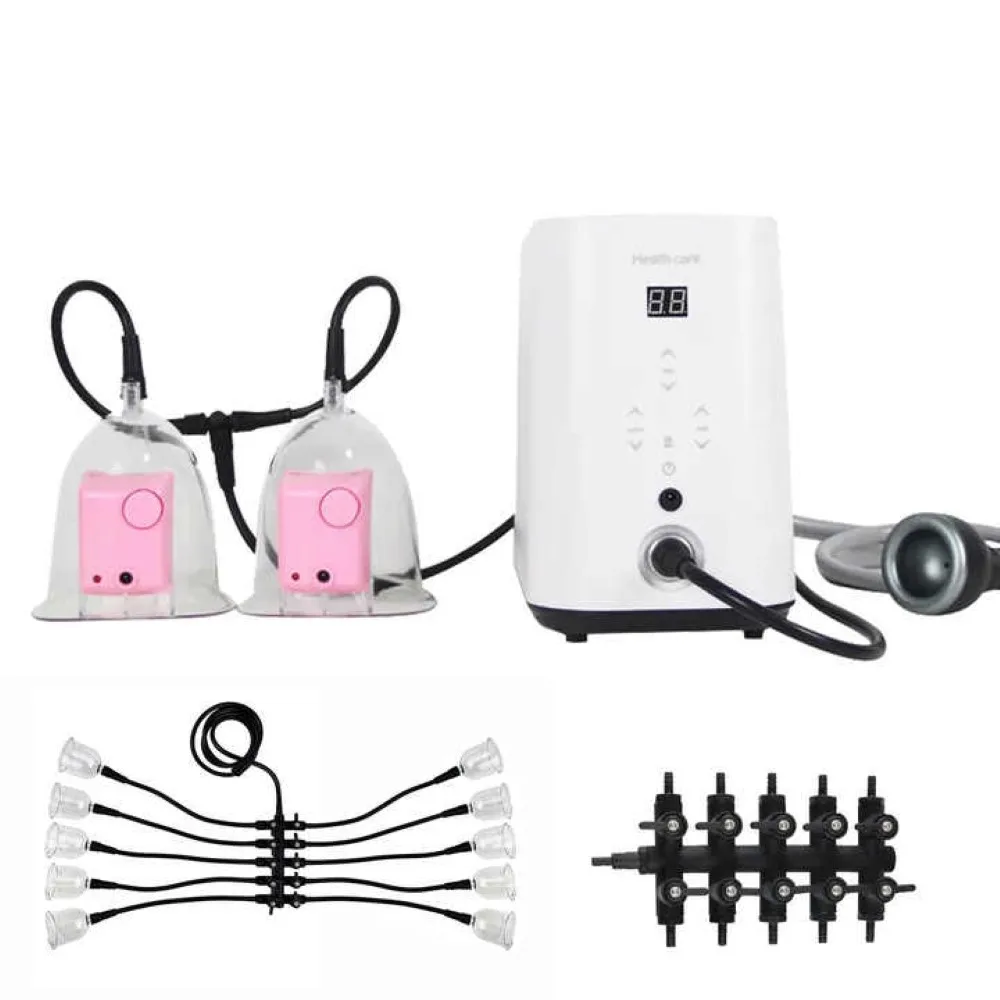 Macchina per massaggio al seno sottovuoto multifunzionale Pompe per il sollevamento del sedere Terapia di riscaldamento Massaggiatori per il corpo Dispositivo per massaggiatore per il torace