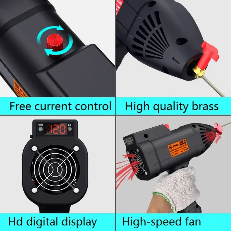 Máquina de soldadura eléctrica portátil para el hogar, soldador de arco inteligente totalmente automático, 3900W, 220V/110V ± 15%