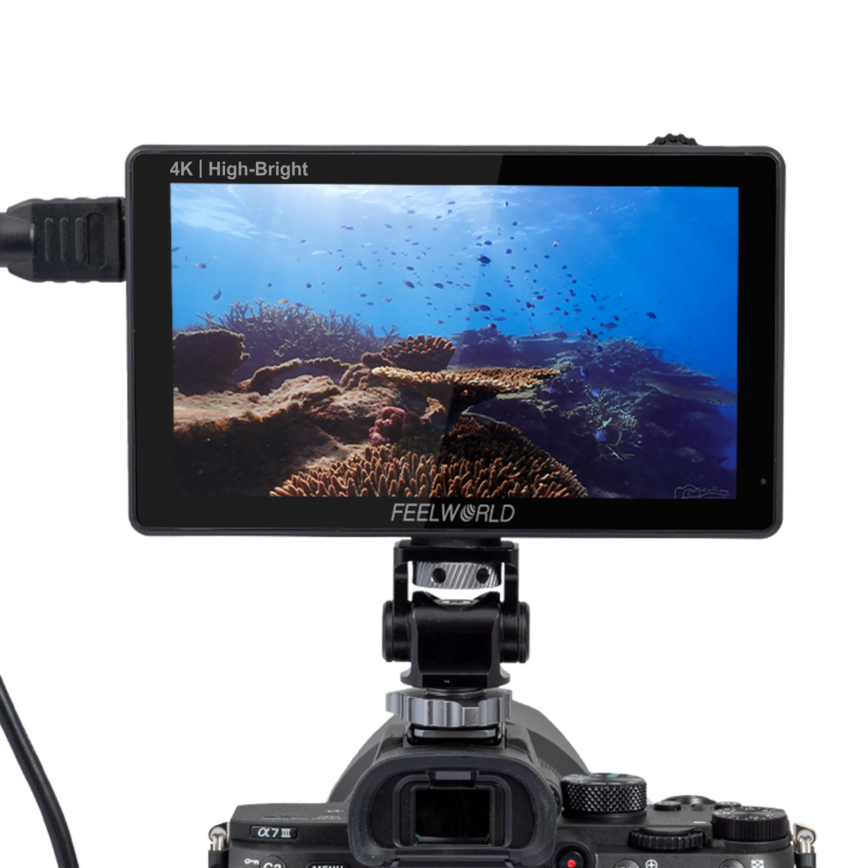 

FEELWORLD LUT5E 5.5" 1600nit Touch Camera Monitor, F970 Power Kit HDMI, OEM Factory Direct for DSLR Filming