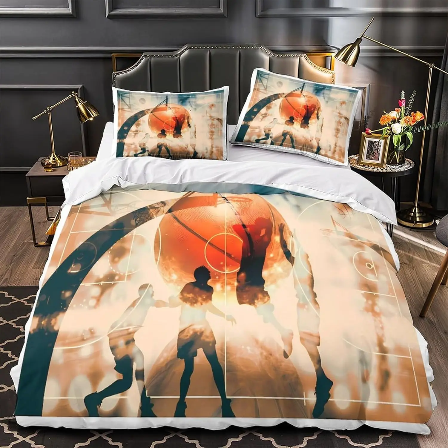 Anime Aesthetic Duvet Set Single Size 135x200cm With 1 Pillowcase 3D Print Anime Graphic Student Room Decor