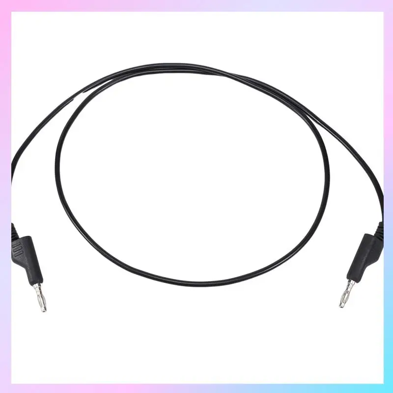 

AB25-5 шт. штабелируемые тестовые провода типа «банан» с разъемом «банан» мягкий электрический тестовый кабель провод 3,3 фута/1 м для мультиметра 1000 В 15 А