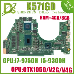 KEFU DA0XKTMB8C0 for ASUS VivoBook X571GT X571GD K571GD VX60G Notebook Motherboard With I5-9300H I5-8300H GTX1650/1050 100% Test