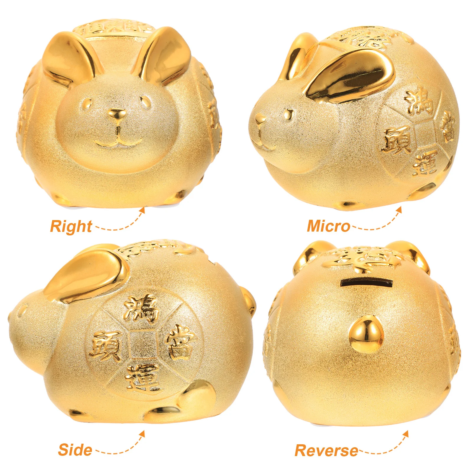 

Rabbit Shaped Piggy Bank Lovely Bunny Desktop Decor Ceramic Money Jar Kids Gift Cartoon Coin Bank Bunny Decor Money Jar