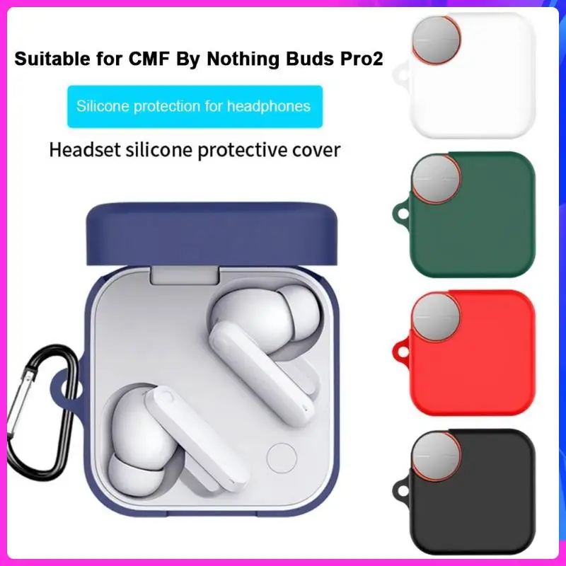 Silicone Protective Case For CMF Buds Pro 2 Earphone Cover Soft Earphone Cover For CMF By Nothing Buds Pro 2 Anti-fall