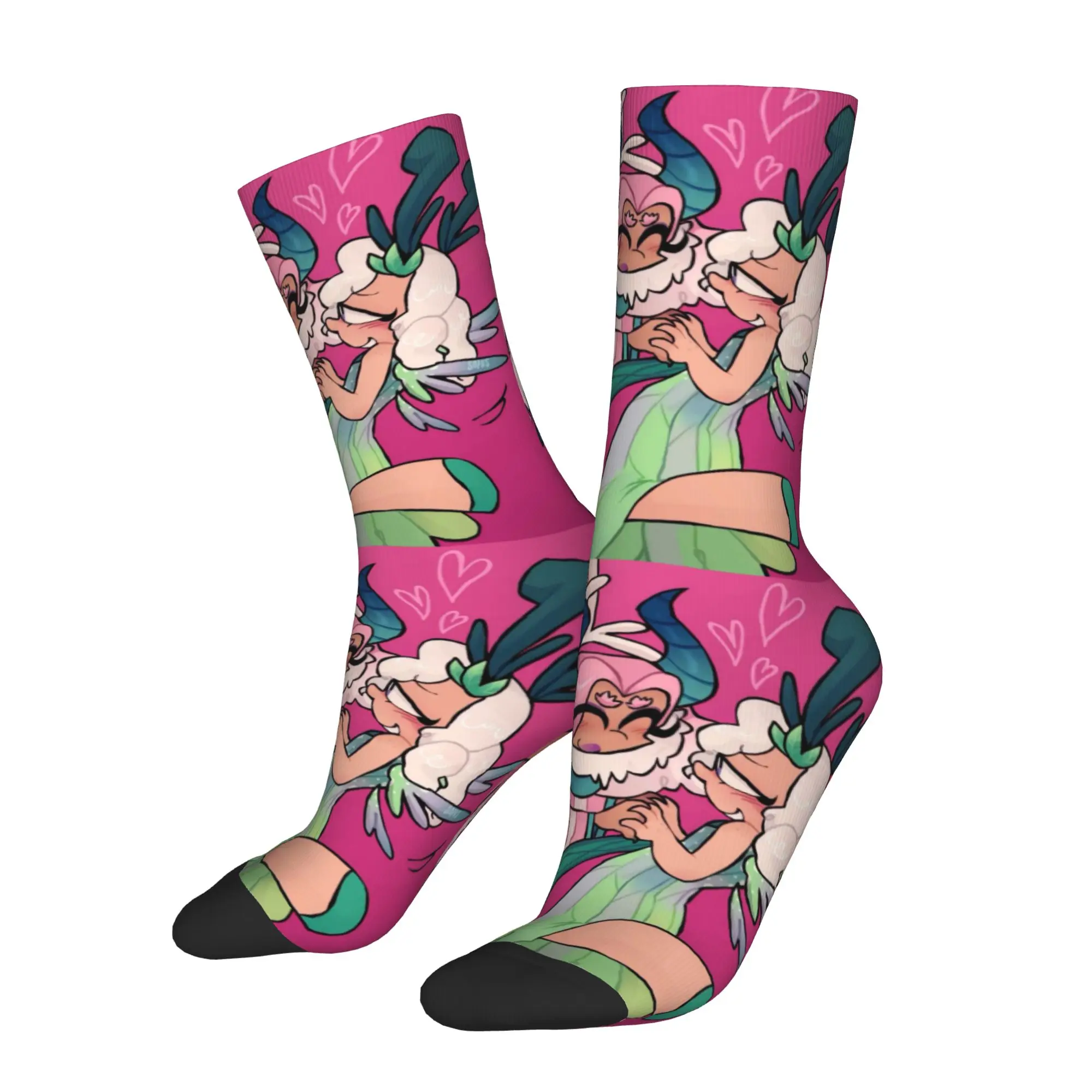 Custom My S-Singing Cartoon Monsters Dress Socks for Men Women Warm Fashion Novelty Video Games Crew Socks