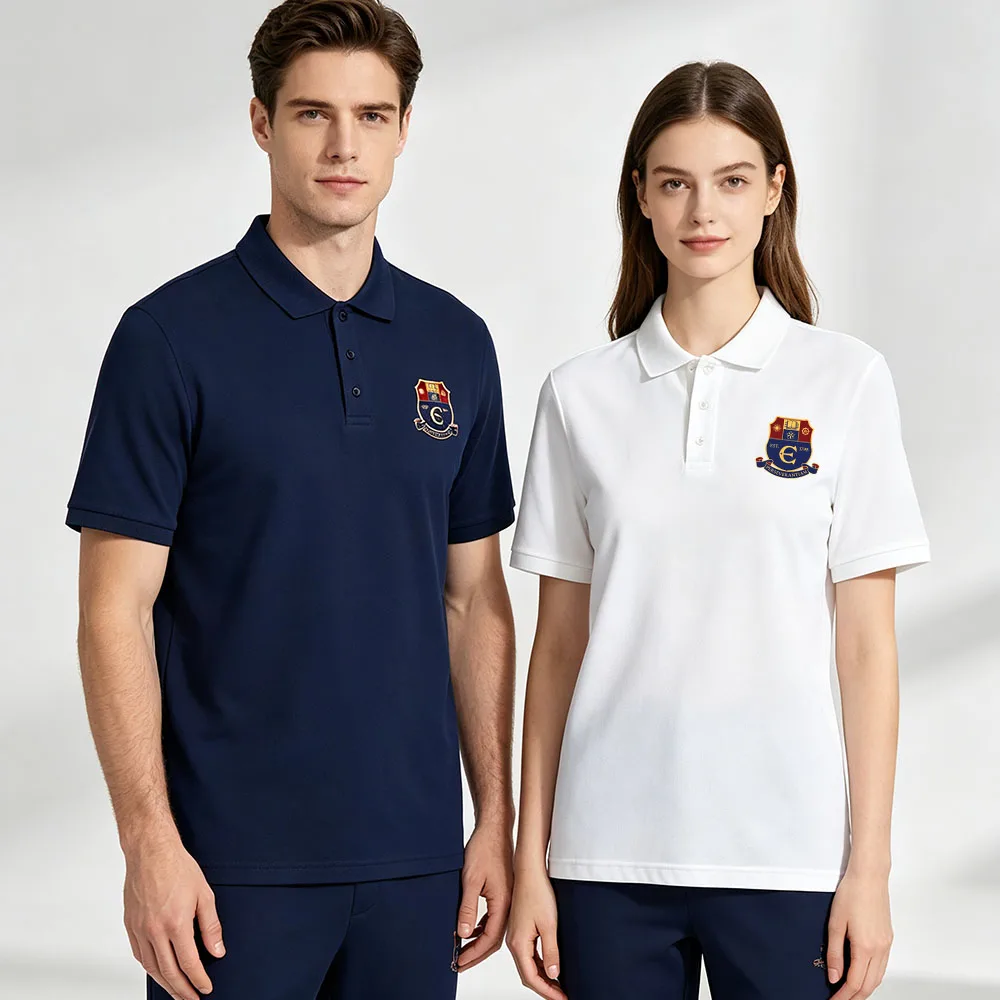 Crew Girl Polo Shirt Easton Prep Crest Graphic Print Merch Tops Short Sleeve Summer Loose T-shirt Men Women Clothing Streetwear