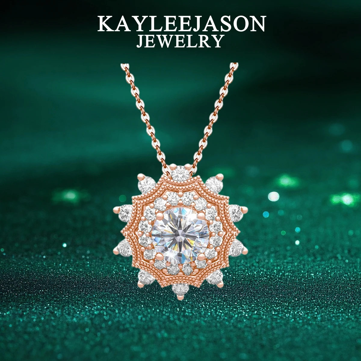 

Настоящее ожерелье из муассанита 1 карат, твердое серебро 925 пробы, лабораторное ожерелье с бриллиантовым кругом, женское обещание, свадебный подарок, ювелирные изделия