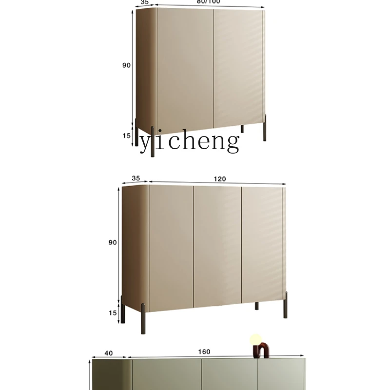 

Zk Shoe Cabinet Solid Wood Double Door Small Apartment Modern Minimalist Hallway Storage Entrance Cabinet Customization