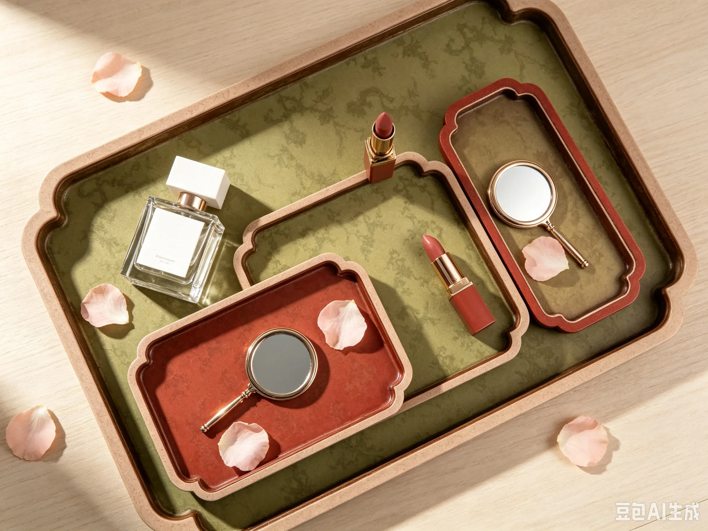 Court-Style Jewelry Storage Tray, Jade And Accessory Display Tray, Bracelet And Necklace Viewing Tray, Jewelry Display Props