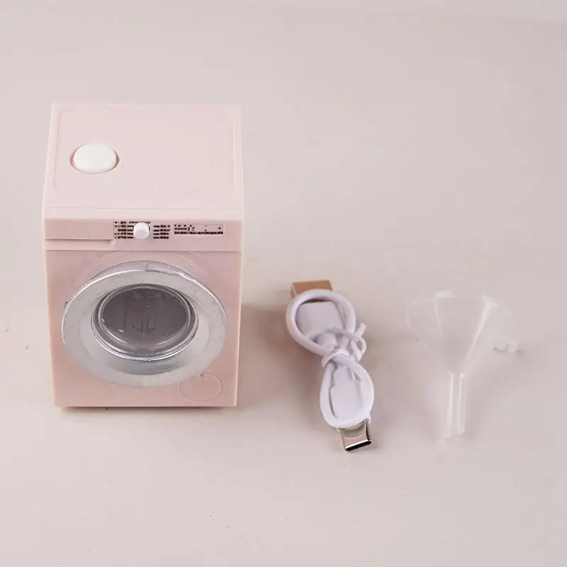 

1 Set 1:12 Scale Laundry Room Appliance Miniature Dollhouses Simulation Mini Rechargeable Washing Machine Model